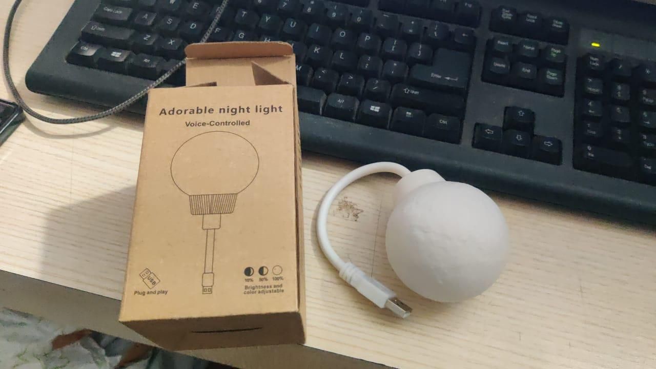 3D Moon LED Night Light – Magical Glow for Bedrooms & Desks