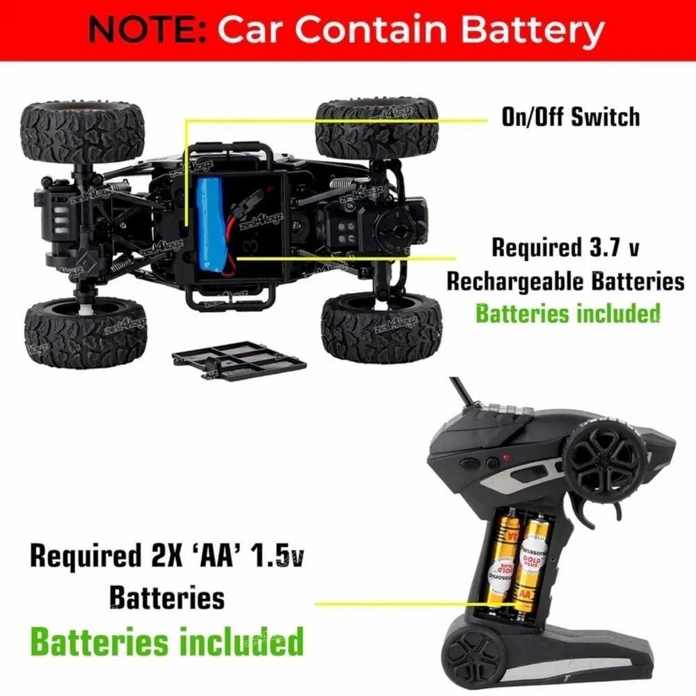 Remote Control Rock Crawler Monster Truck – High-Speed Off-Road Fun for Kids!