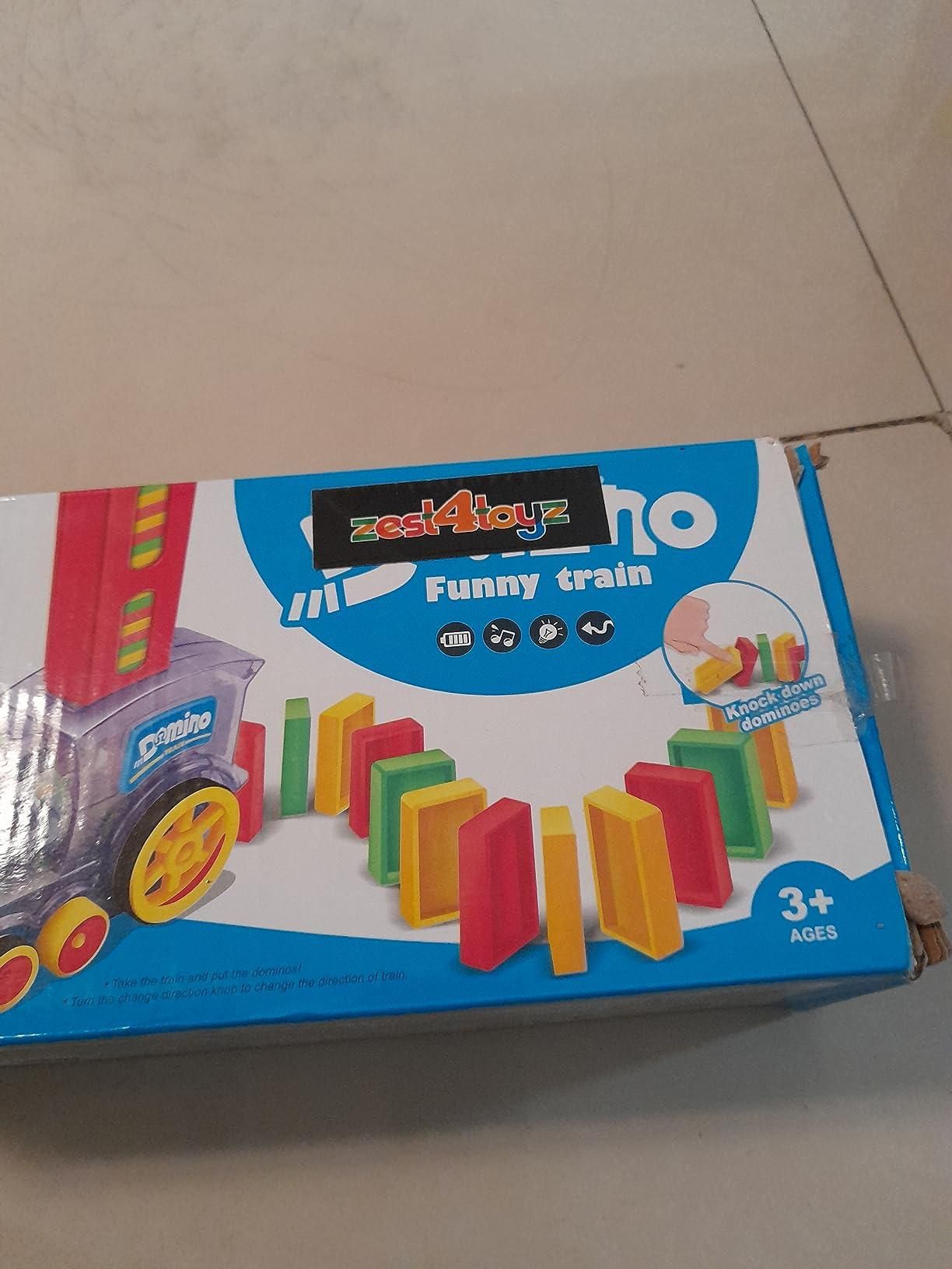 Train Domino Set for Kids – Automatic Line-Up with Sound Effects | BPA-Free