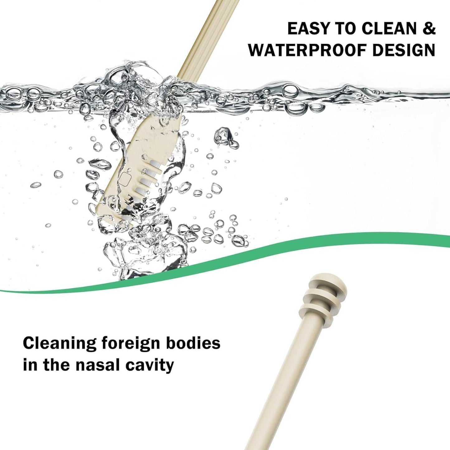 360° Manual Nose Hair Trimmer (Pack of 2) – Safe, Silent & Painless Grooming