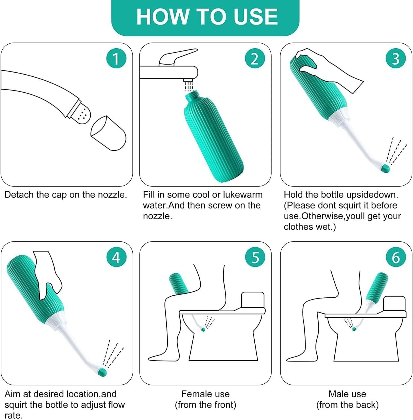 🚿 Portable Travel Bidet – 500ML Personal Hygiene Care