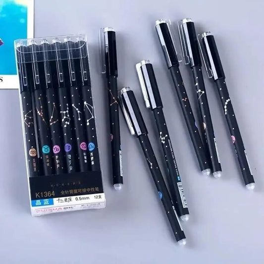 🖊️ Beautiful Erasable Gel Pen Set – Pack of 6
