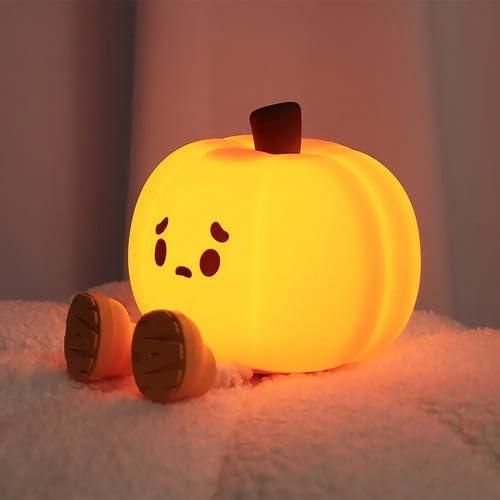 🎃 Sad Pumpkin Silicone Night Lamp – Cute, Soft & Mood-Lifting Glow!