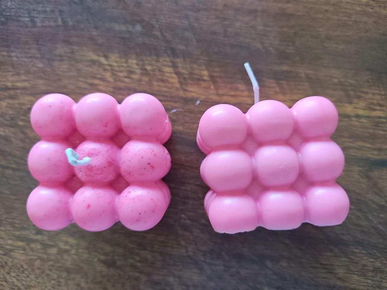 🕯️ Arwan Aroma Soy Wax Bubble Cube Candles (Pack of 2)
