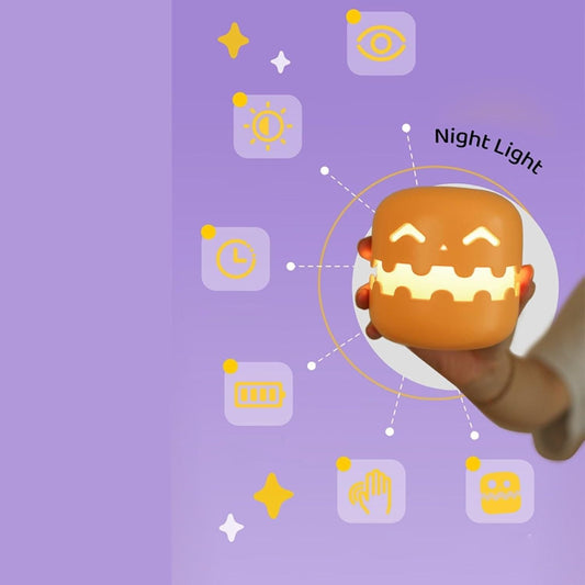🎃 Pumpkin Lamp – Modern Rechargeable Night Light