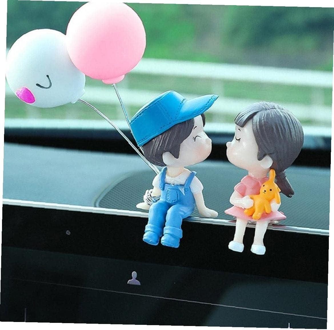 💑 Cute Cartoon Couple Car Dashboard Decor