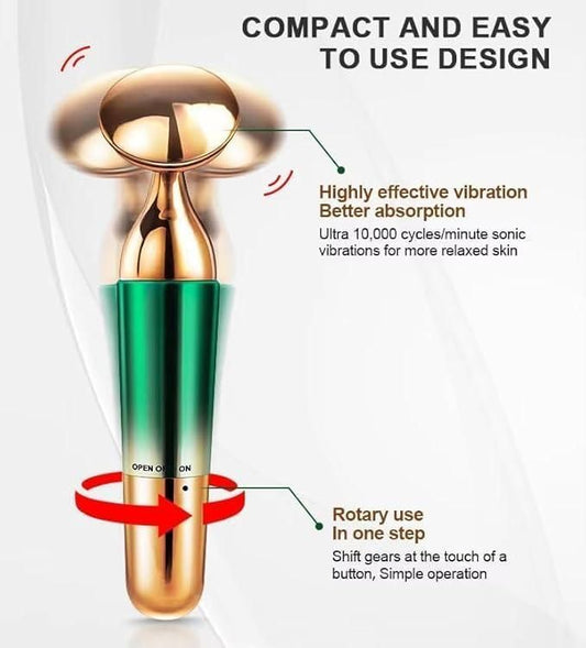 3-in-1 Face, Neck & Eye Massager | Deep Cleansing, Skin Lifting & Brightening Tool