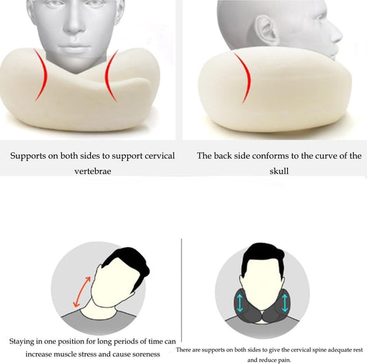 Travel Neck Pillow – Memory Foam, Compressible Comfort On-the-Go