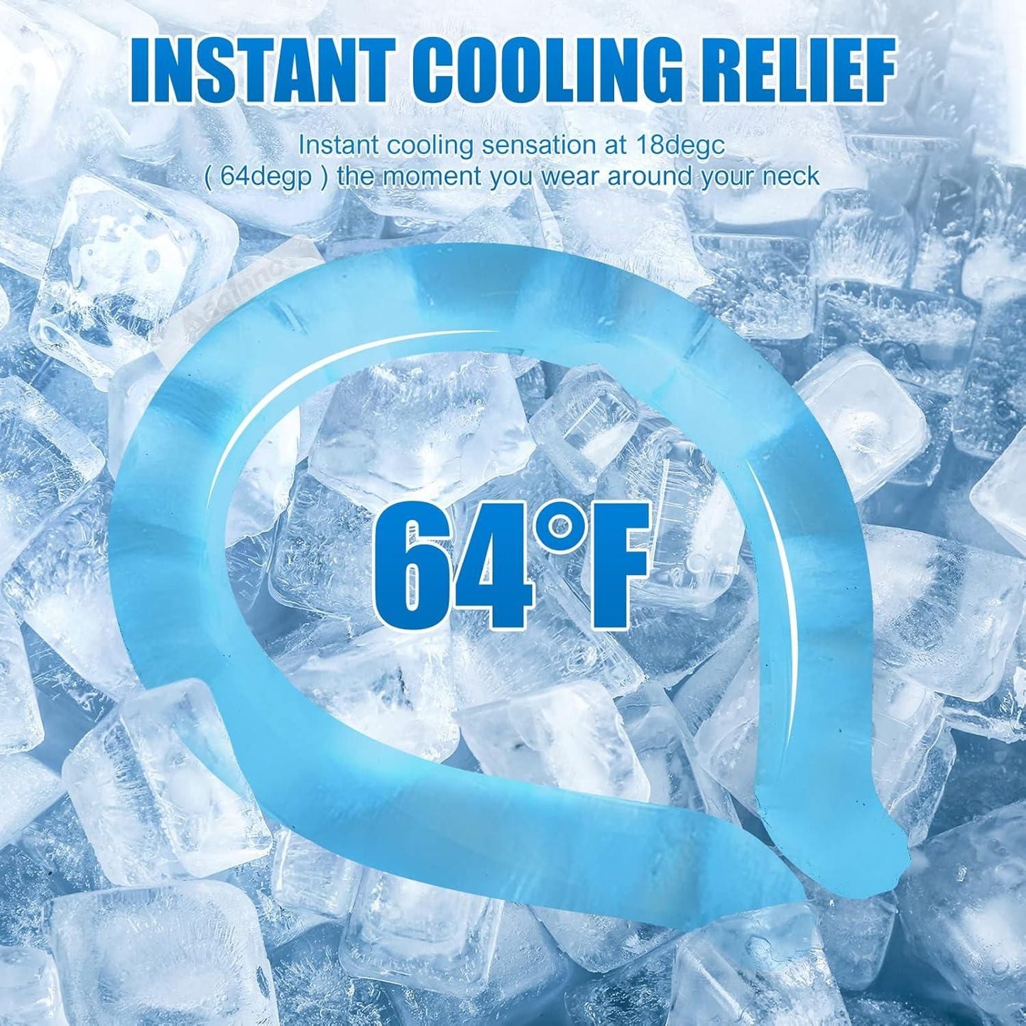 Reusable Neck Cooling Tube Wrap | Instant Chill Relief for Summer Heat & Outdoor Use