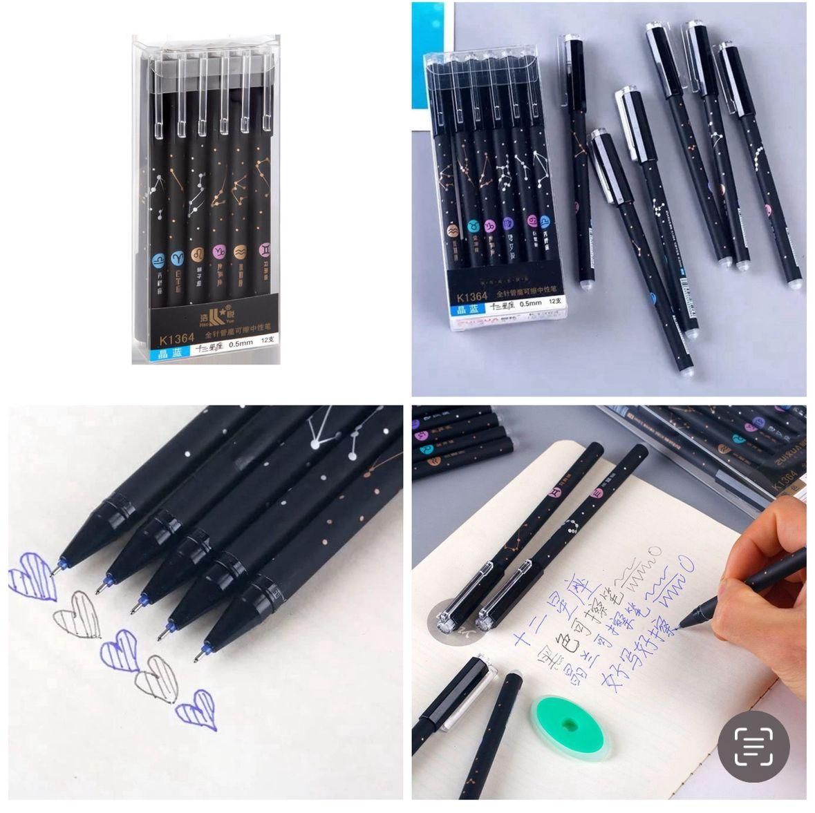 ๐๏ธ Beautiful Erasable Gel Pen Set โ Pack of 6
