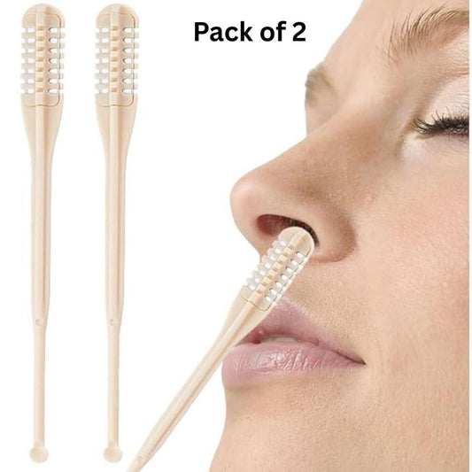 360° Manual Nose Hair Trimmer (Pack of 2) – Safe, Silent & Painless Grooming