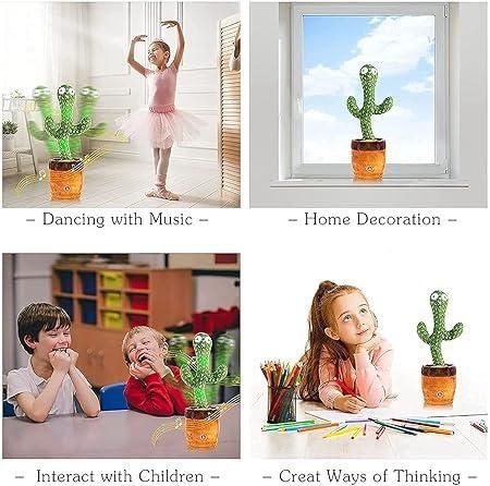 🌵 LED Musical Dancing & Talking Cactus Toy | Fun Interactive Gift for Kids