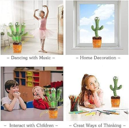 🌵 LED Musical Dancing & Talking Cactus Toy | Fun Interactive Gift for Kids