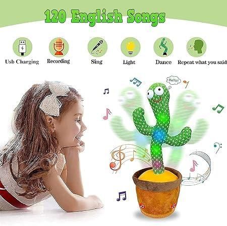 🌵 LED Musical Dancing & Talking Cactus Toy | Fun Interactive Gift for Kids