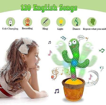 🌵 LED Musical Dancing & Talking Cactus Toy | Fun Interactive Gift for Kids