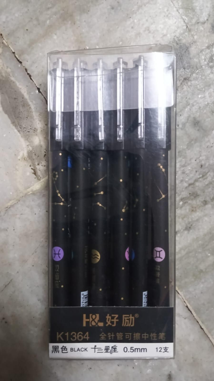 🖊️ Beautiful Erasable Gel Pen Set – Pack of 6