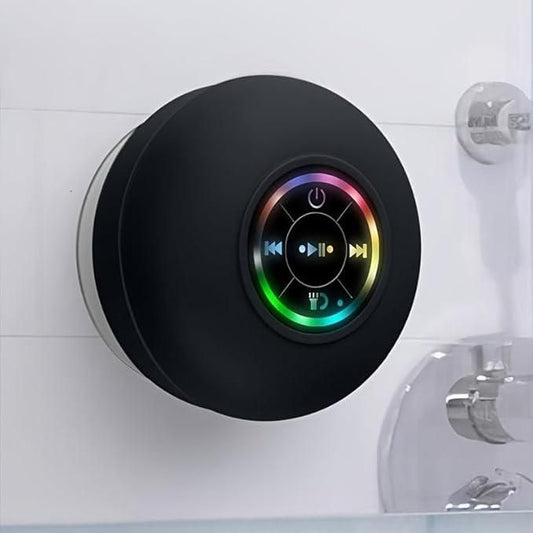 Portable Waterproof Speaker with Suction – Perfect for Shower or Travel!
