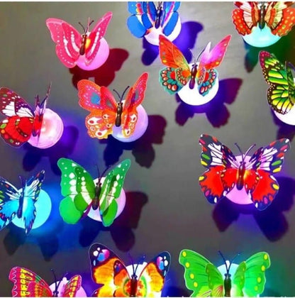 🦋 3D Butterfly LED Wall Lights (Pack of 3) | Glowing Décor for Bedroom & Living Room