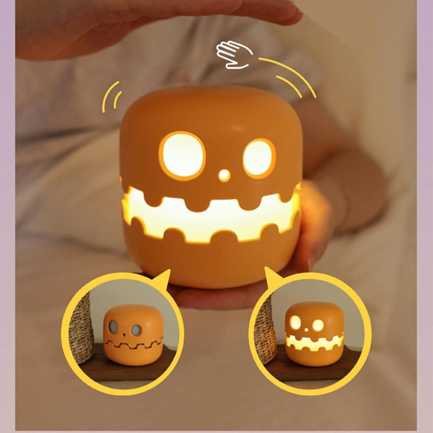 🎃 Pumpkin Lamp – Modern Rechargeable Night Light