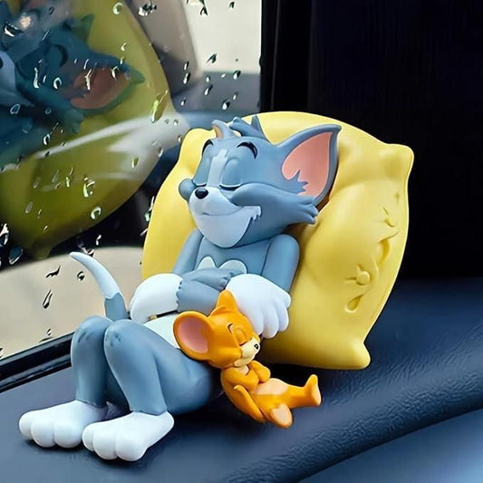 💤 Tom & Jerry Sleeping Figurine – Cute Car Interior Accessory