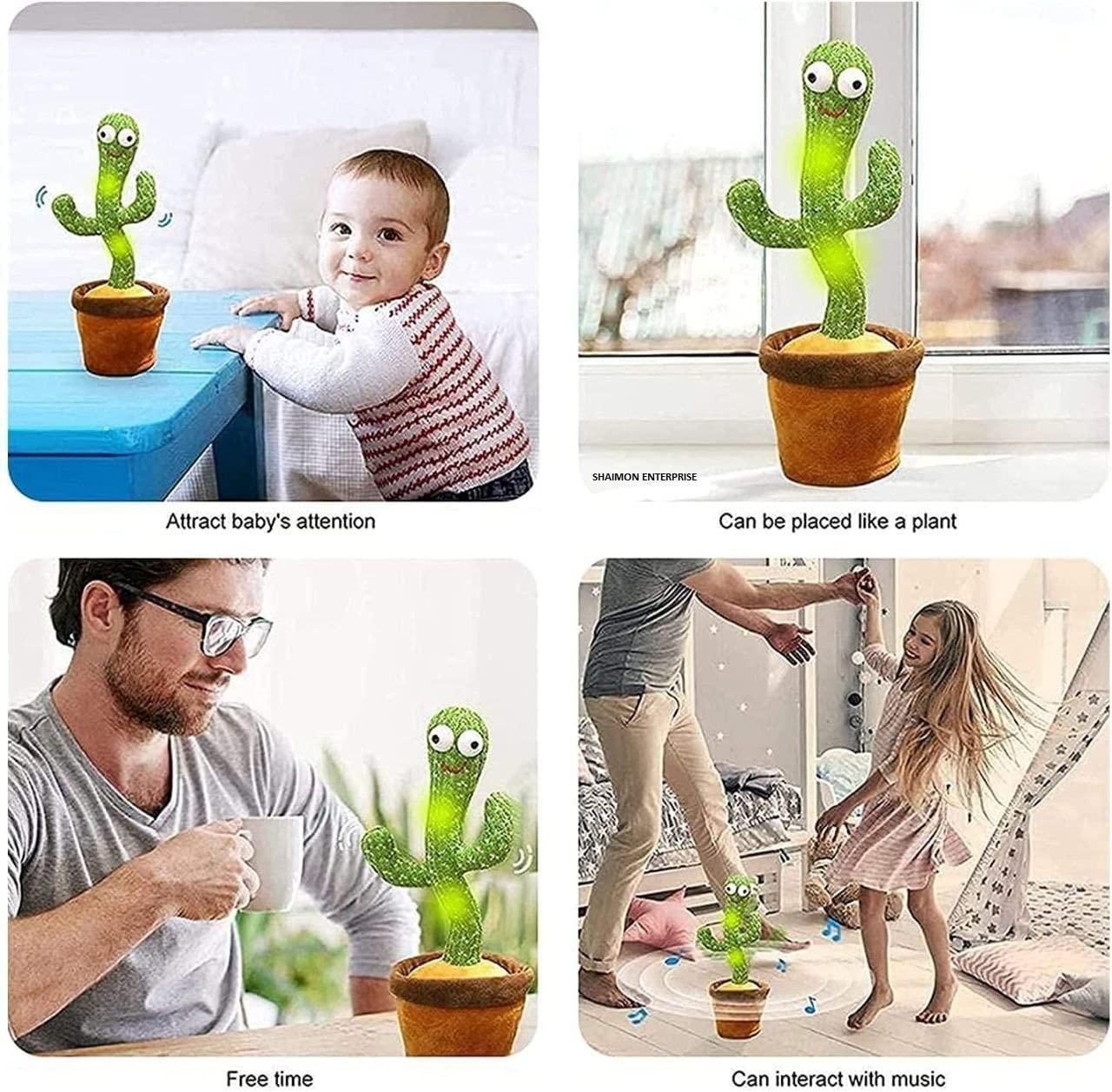 🌵 LED Musical Dancing & Talking Cactus Toy | Fun Interactive Gift for Kids