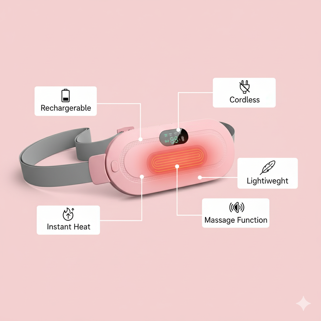 BeComfort™ Cordless Menstrual Heating Pad